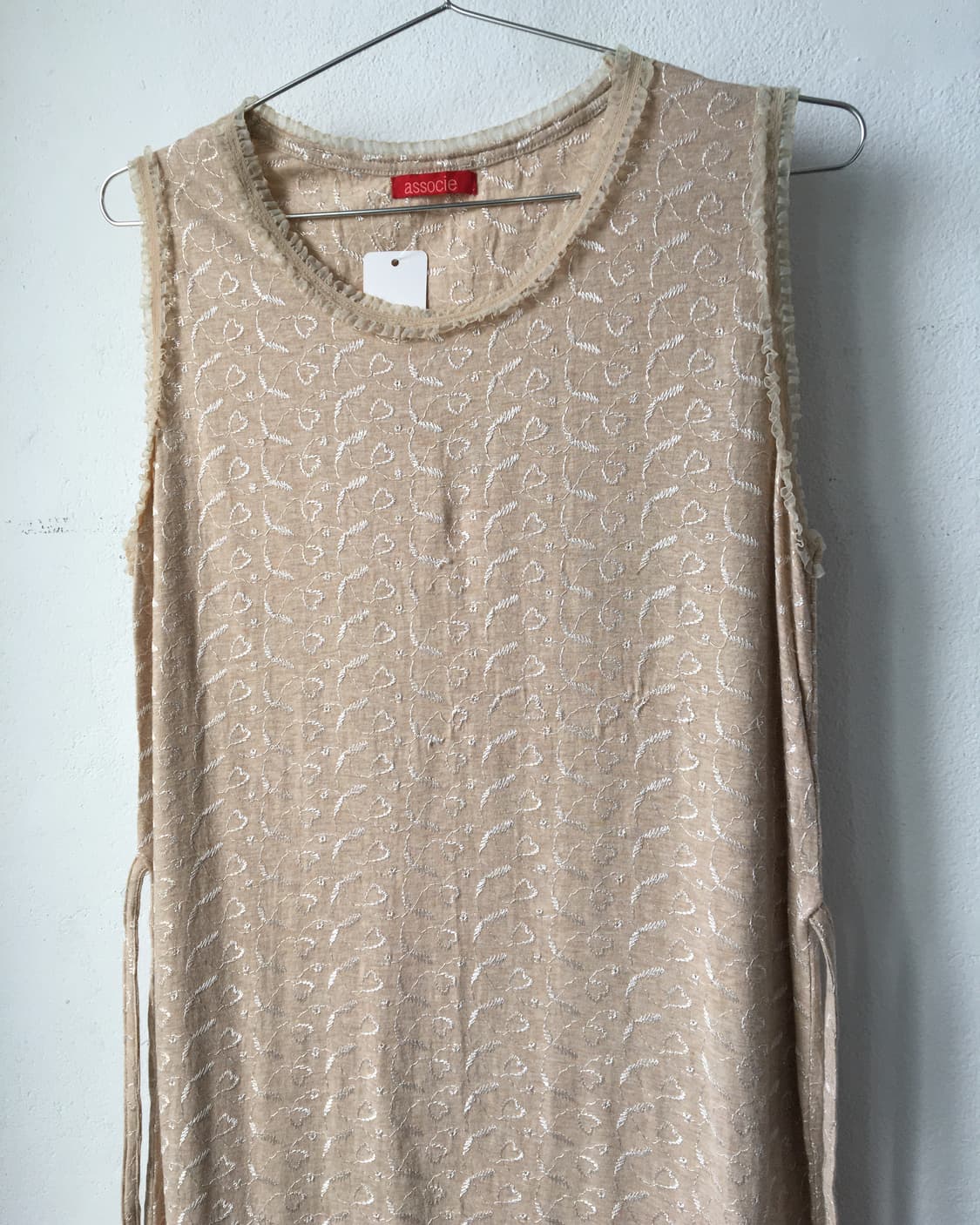 Pattern tied sleeveless onepiece 상품이미지5