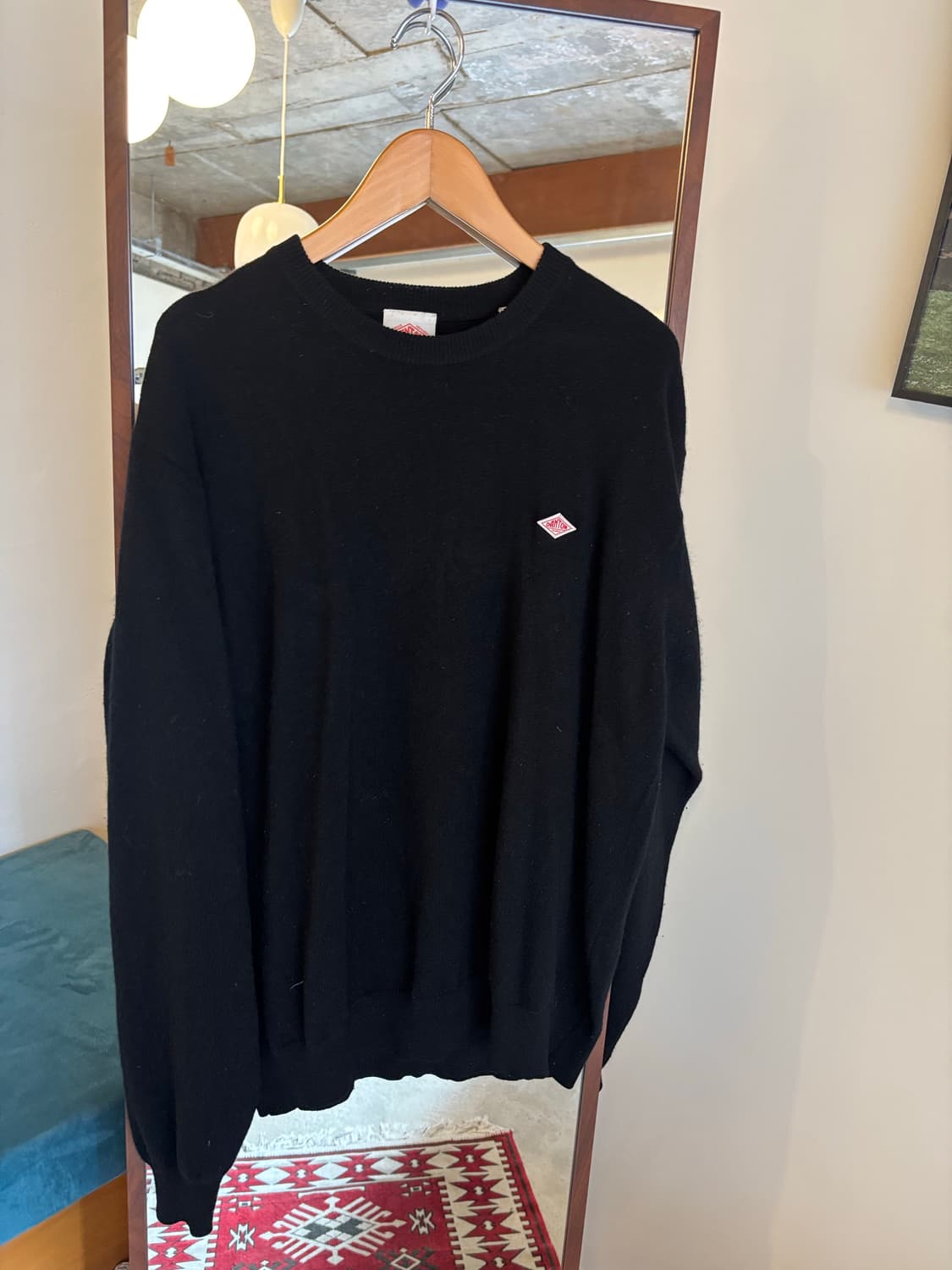 DANTON 단톤 블랙 라운드넥 스웨터 상품이미지2