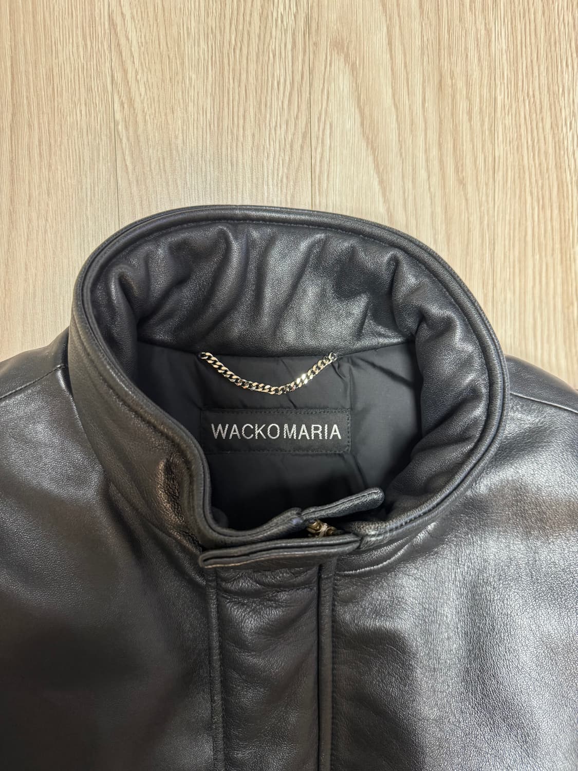 와코마리아 레더 푸퍼 자켓 상품이미지3