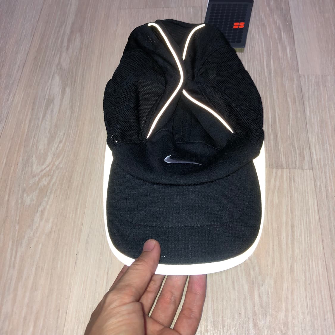 (ONE SIZE) 00's 새상품 나이키 스피어드라이 스카치러닝캡 블랙 상품이미지10