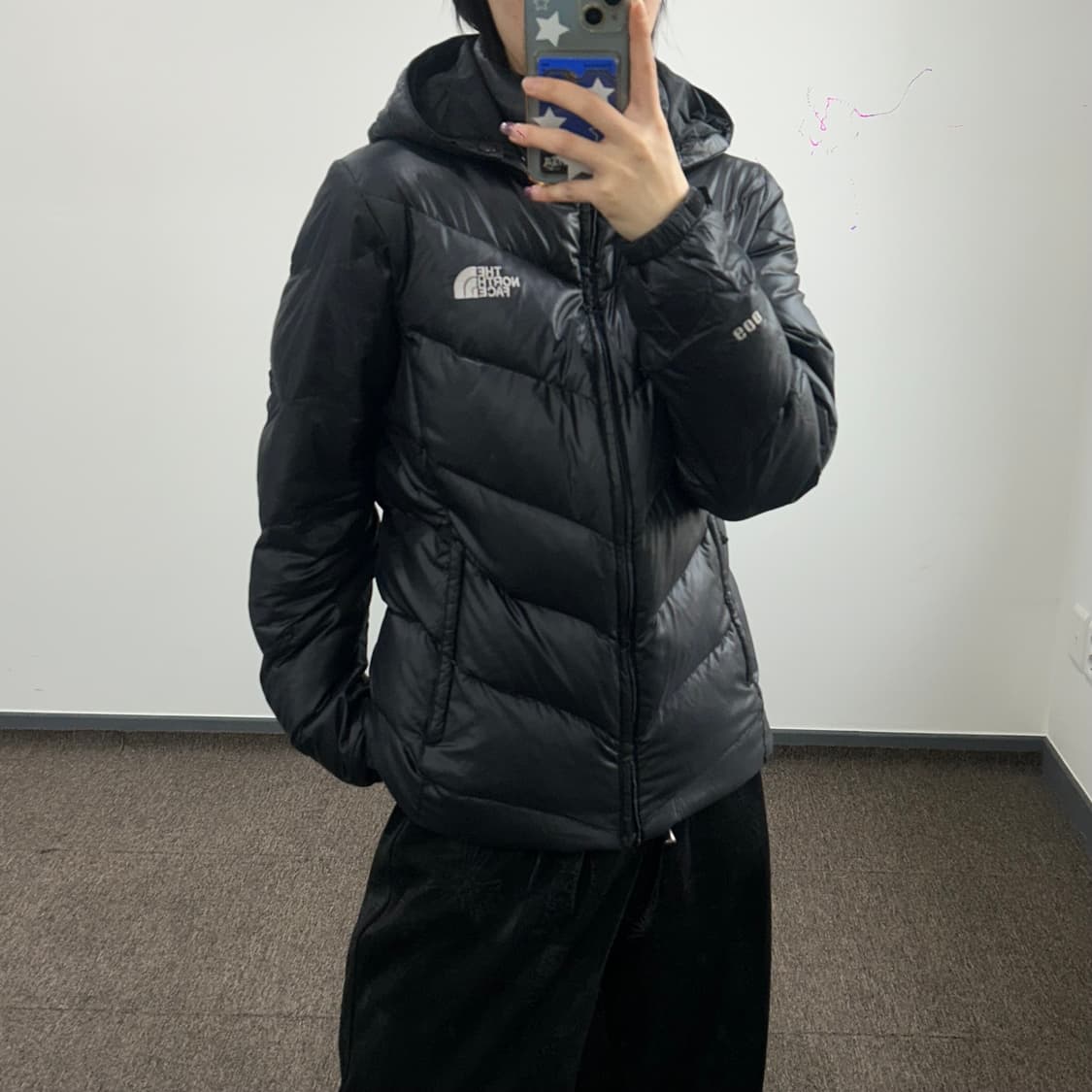 The north face 노스페이스 600 블랙 패딩 상품이미지2