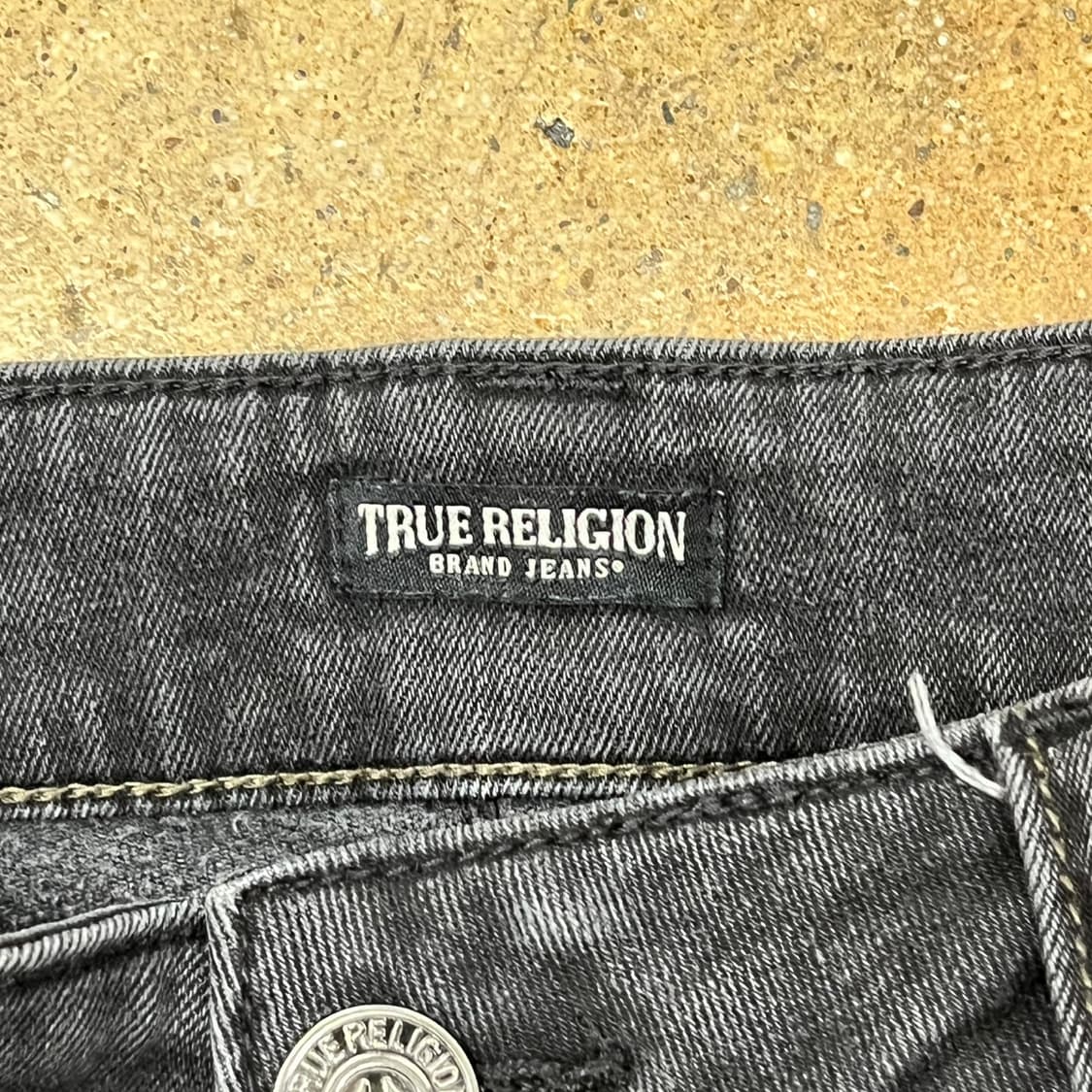 [정품/36] 트루릴리젼 블랙 데님 바지 b8 상품이미지5