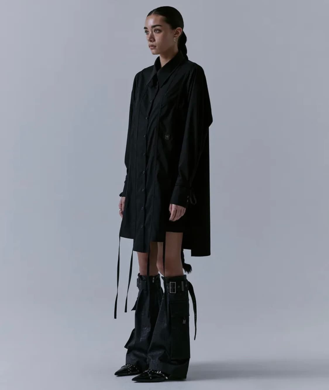 Treemingbird stepped hemline long strap  상품이미지3