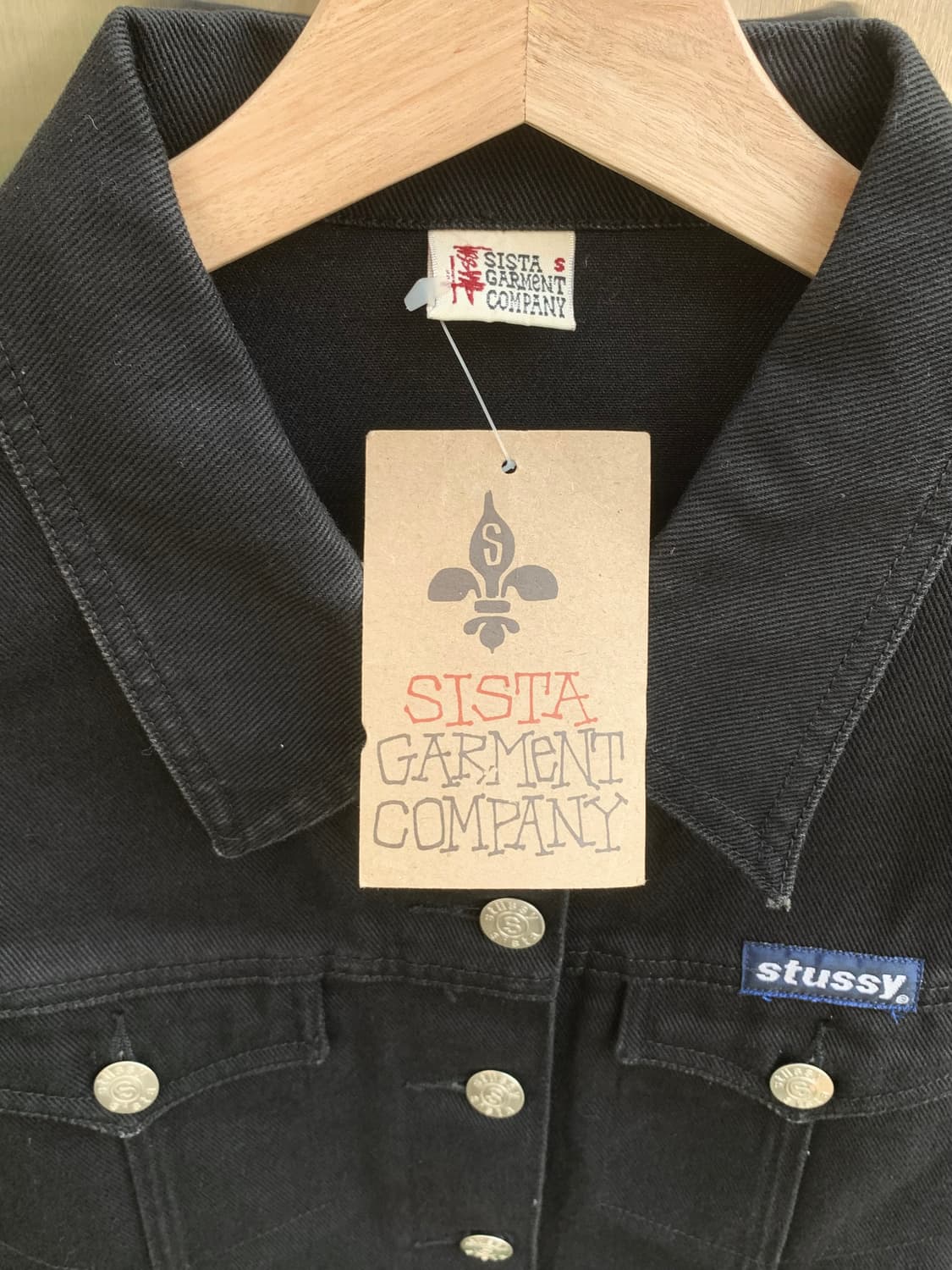 스투시 90’s 데님 트러커 자켓 (black)  상품이미지4