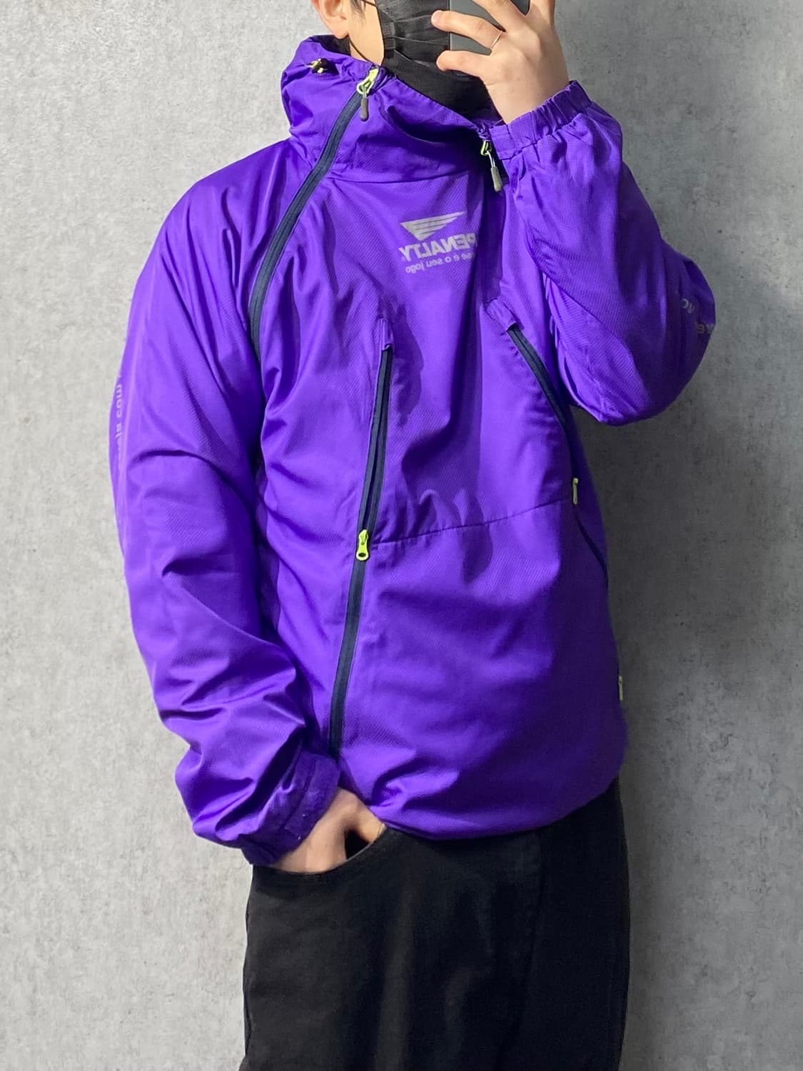 [L] PENALTY 패널티 아웃도어 언발란스 집업 후드 윈드자켓 상품이미지10