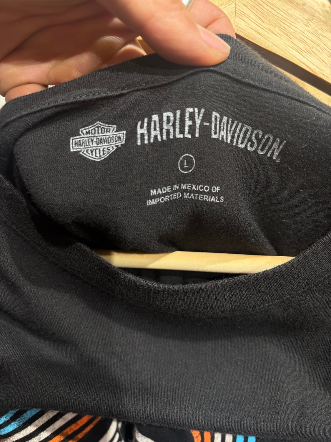 HarleyDavidson Racing Stripe Logo tea 상품이미지4