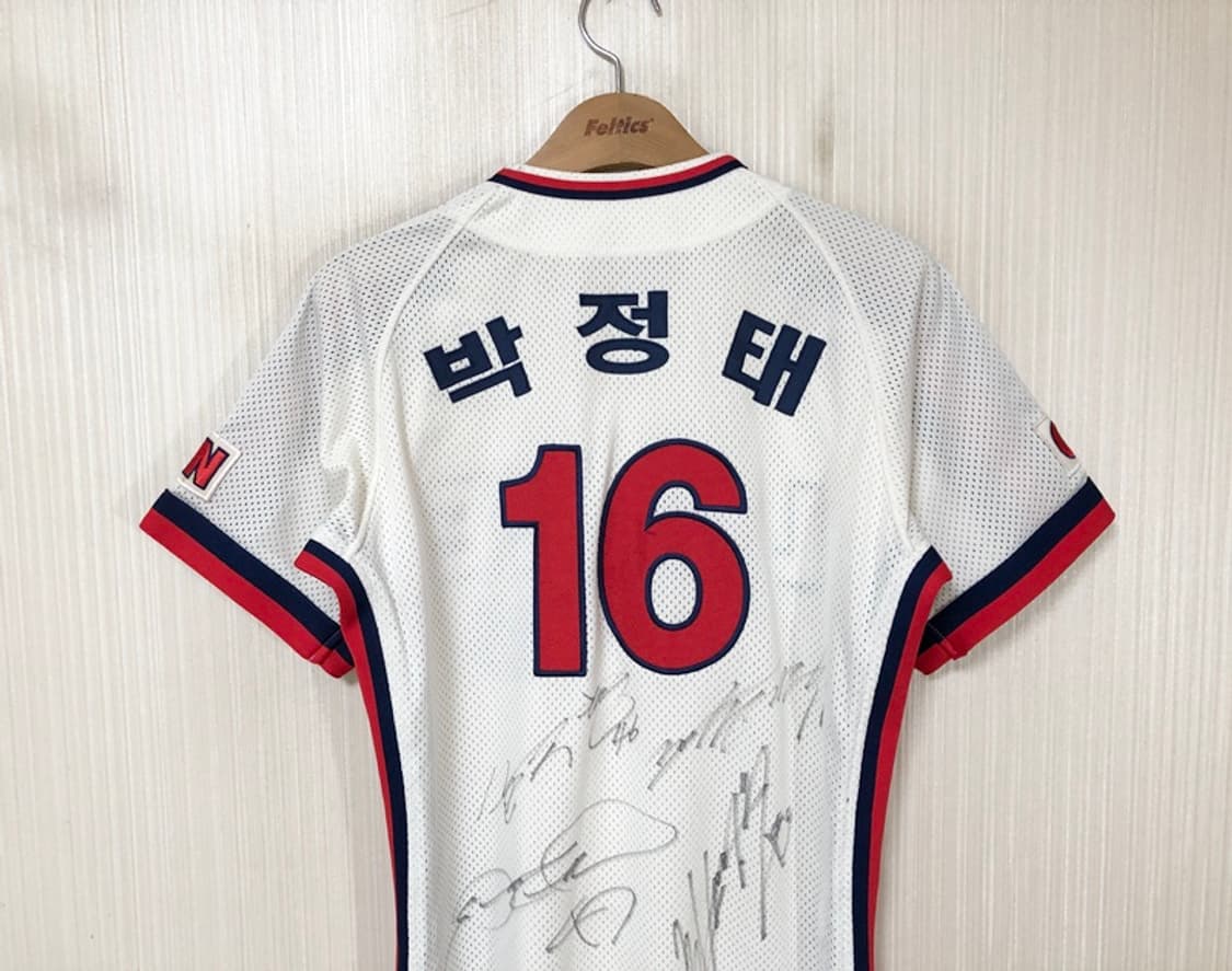 KBO 카멜레온어센틱 롯데자이언츠 챔피언 홈유니폼 90 #16 박정태 상품이미지9