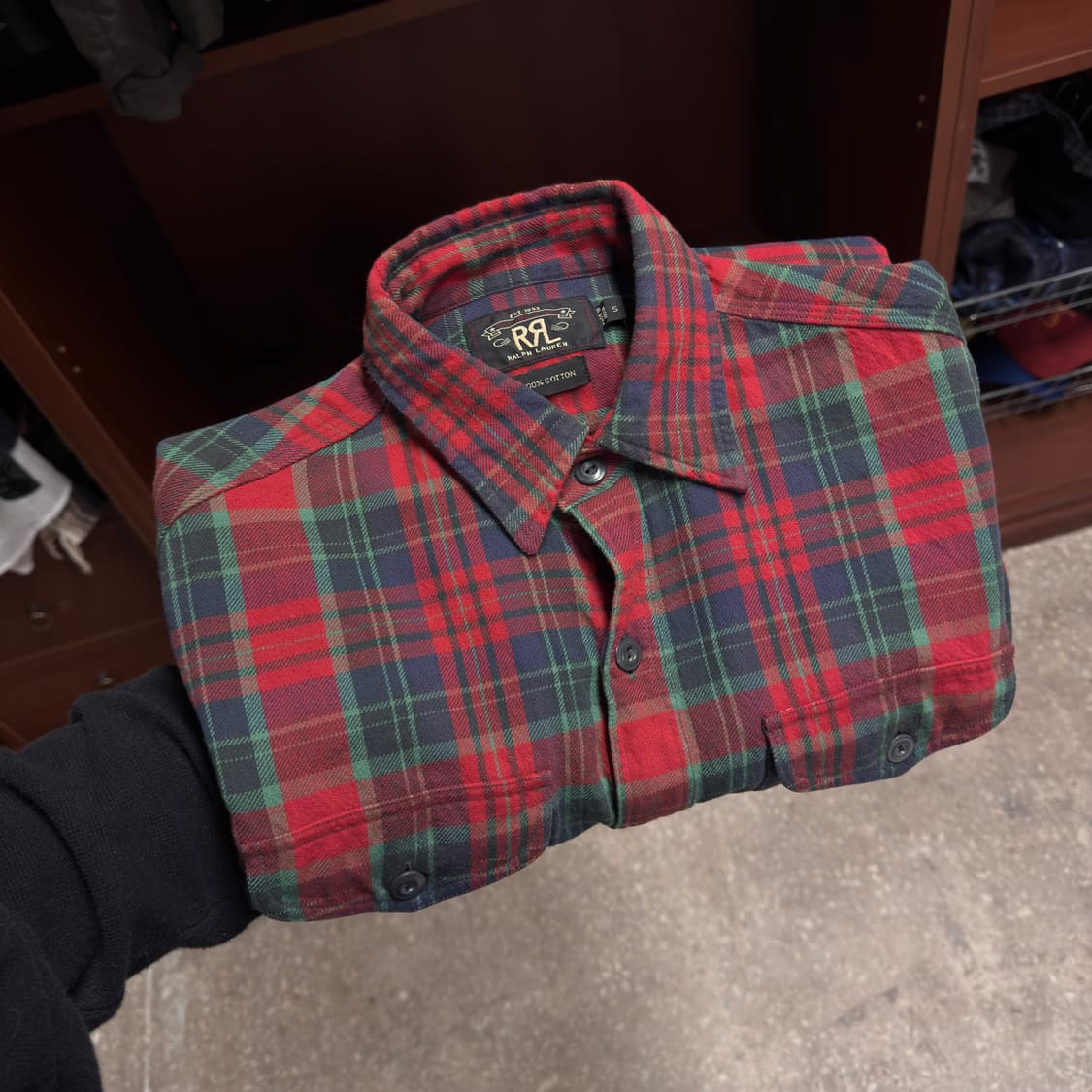 더블알엘 웨스턴 체크 셔츠 상품이미지6