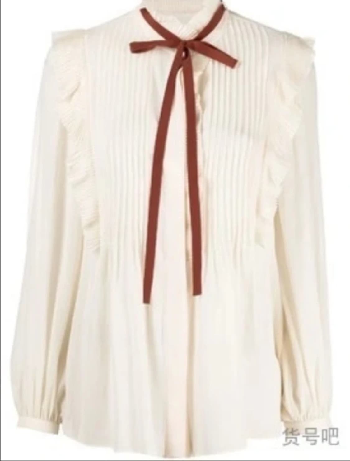 끌로에 프릴 블라우스 실크 상품이미지2