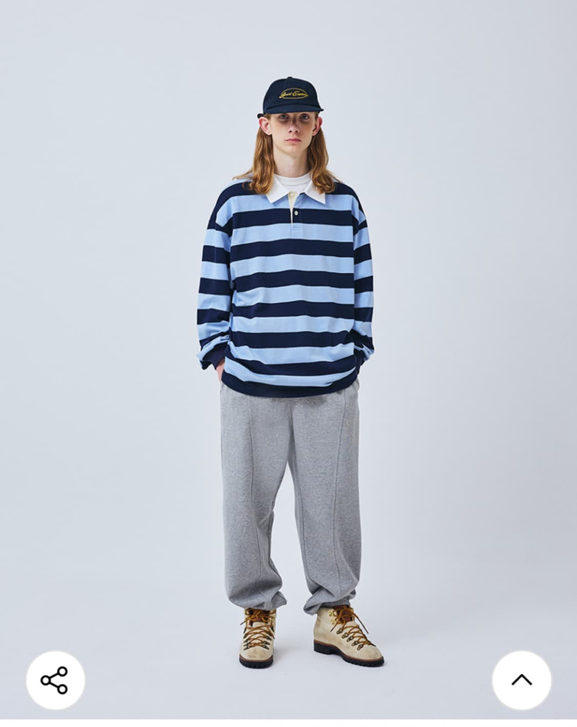 naval collar rugby tee navy 상품이미지1