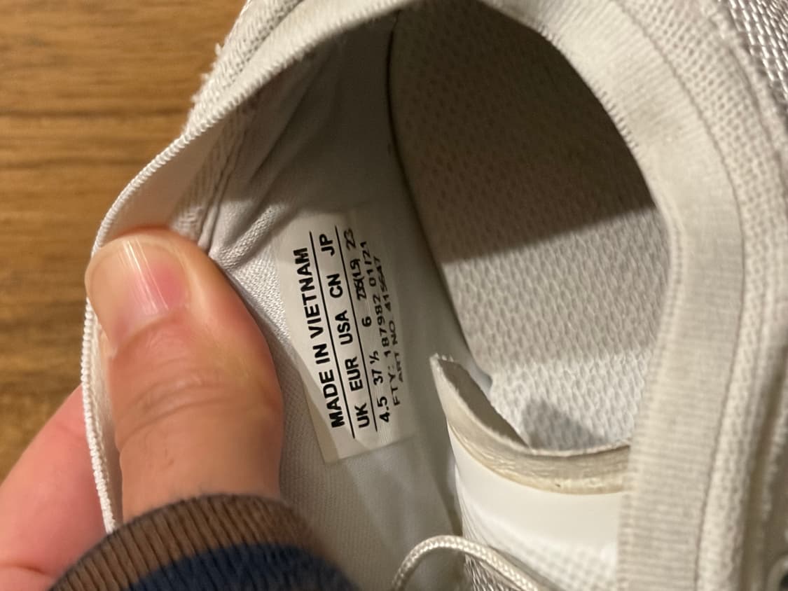 살로몬 꼼데가르송 센스필 플랫폼 화이트 235사이즈 상품이미지7