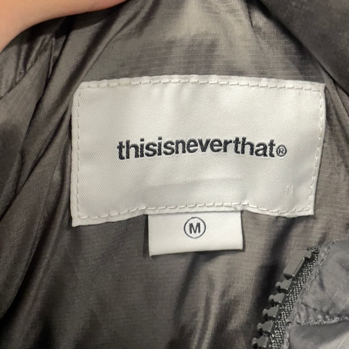 디스이즈네버댓 덕다운 퍼텍스 후드 패딩 블랙 M 상품이미지5