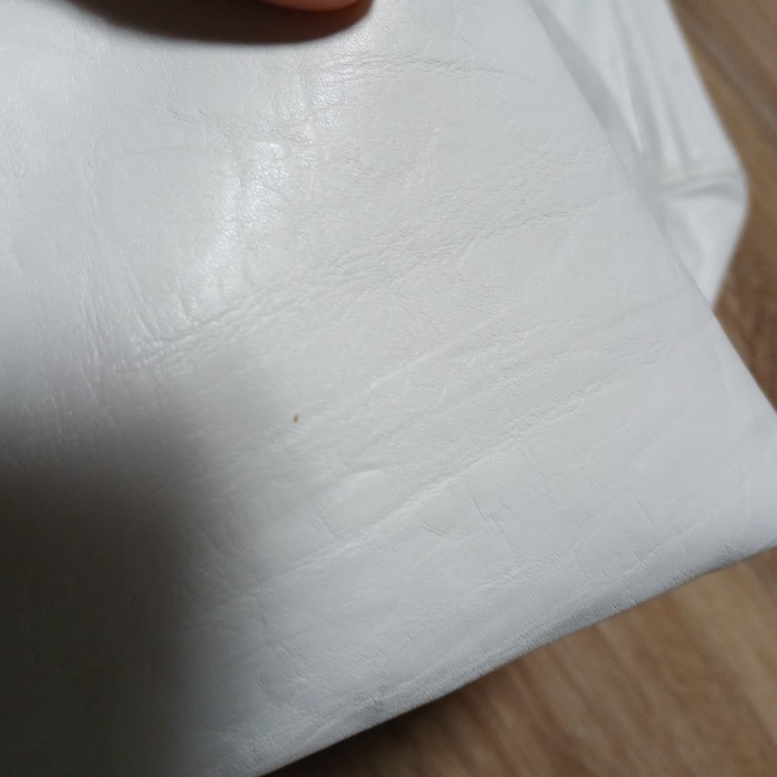 택붙은 미사용 notknowing 낫노잉 크롭 레더 레이싱 가죽 자켓 상품이미지10