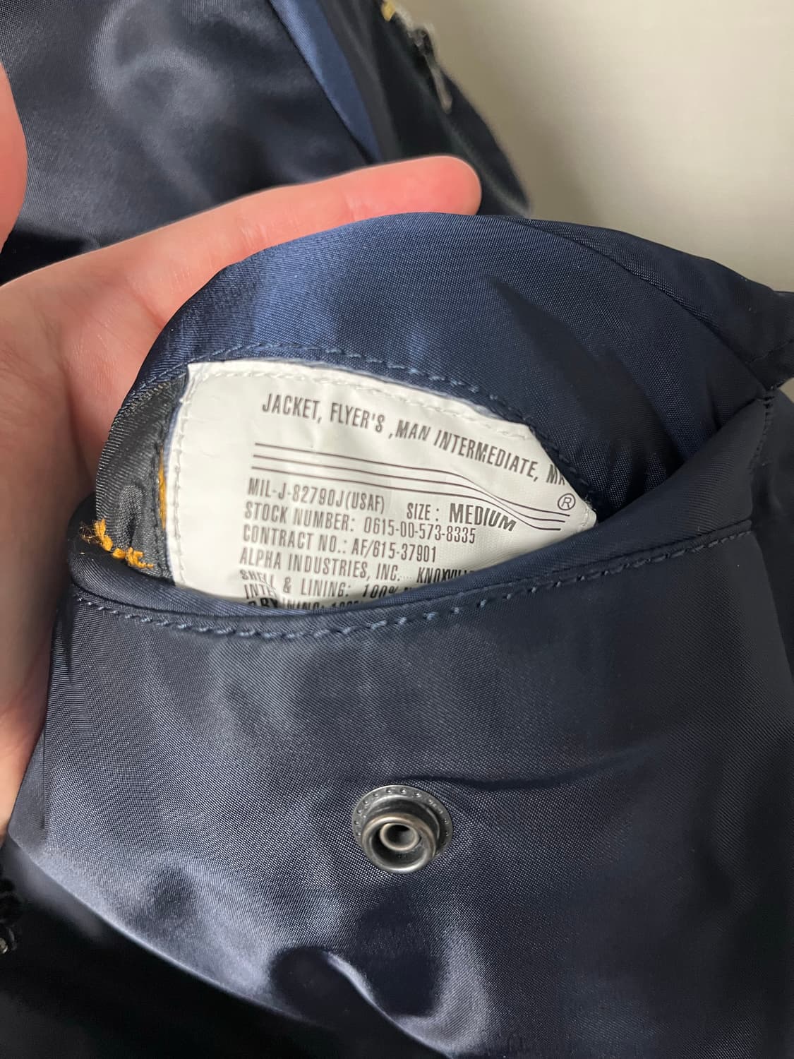 알파인더스트리 ma-1 봄버자켓 상품이미지3