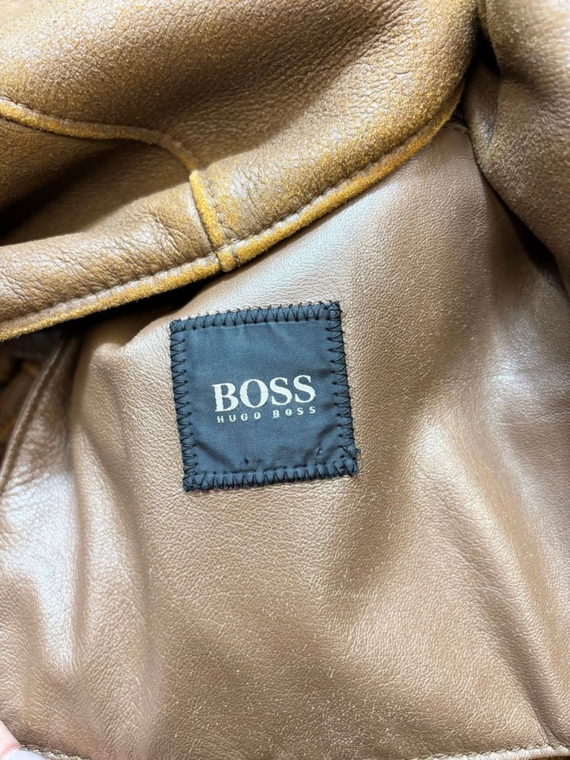 휴고보스 00's 양가죽 무스탕 롱 코트 pn6163 상품이미지8