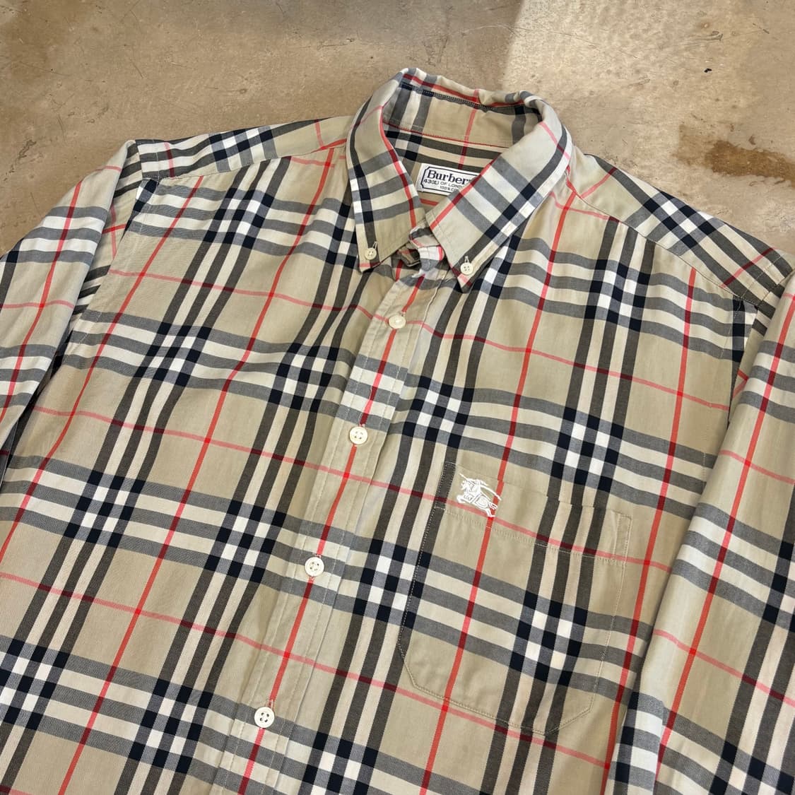 43(XL) 버버리 노바체크 정면포켓 셔츠 상품이미지1