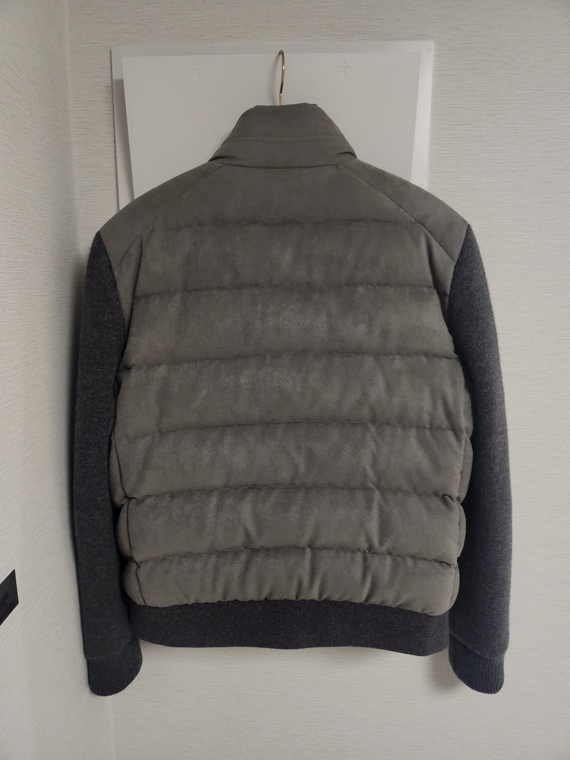 질스튜어트 매그넘 스웨이드 니트 구스패딩 L 상품이미지4