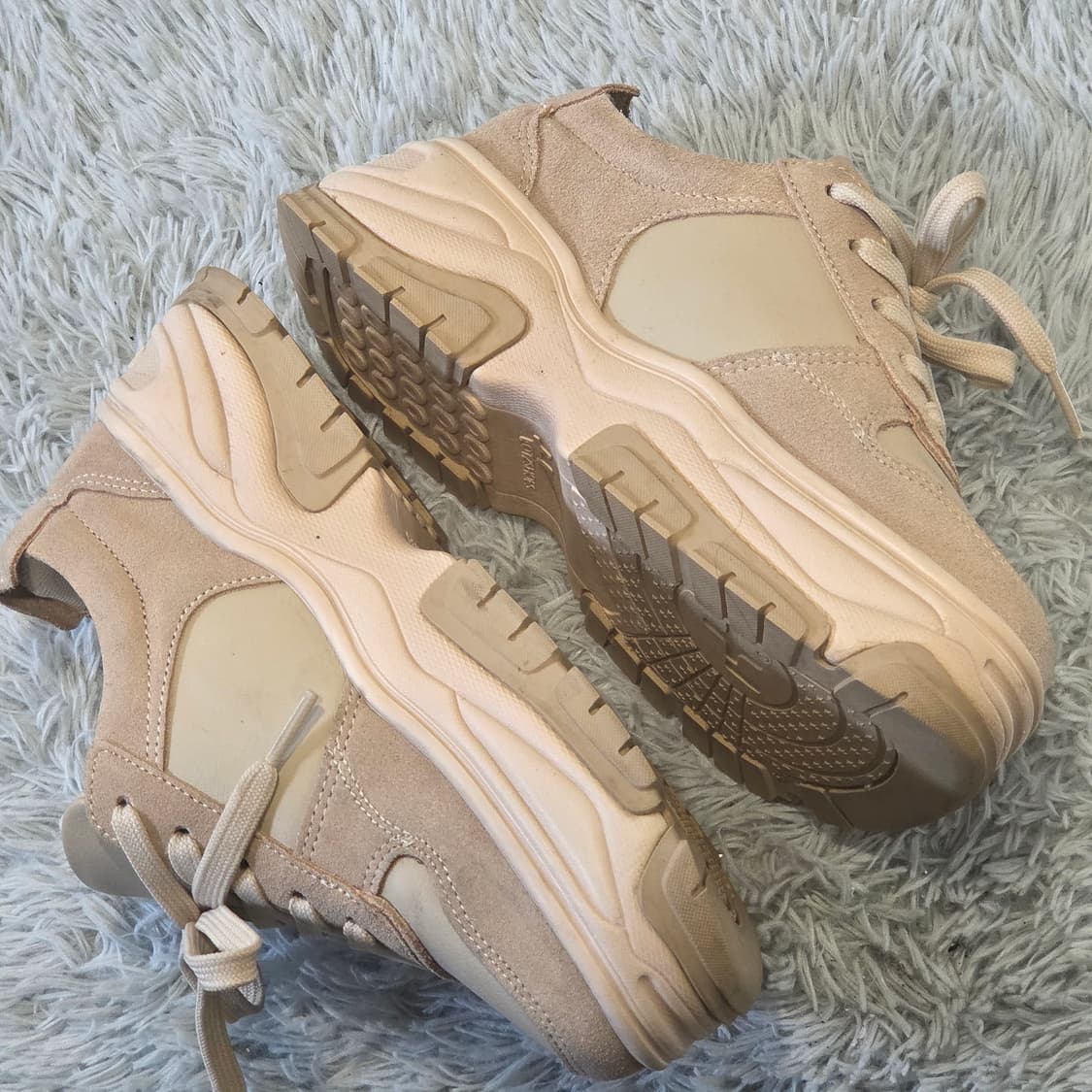 1w-10:OTZ SHOES오티지슈즈 플랫폼 스니커즈 다크 베이지 220 상품이미지7