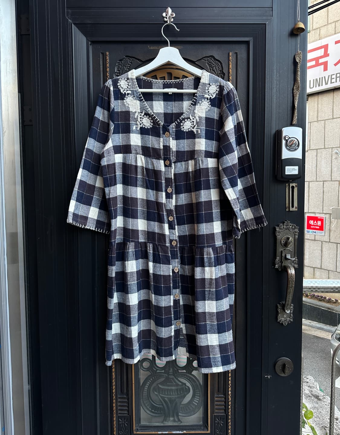 3can4on 체크 원피스 상품이미지1