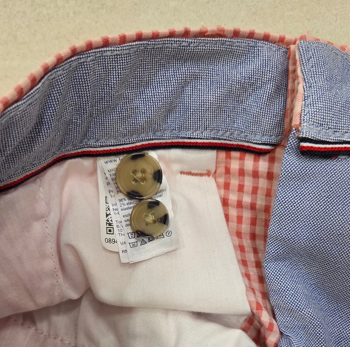 타미힐피거 남성 체크 반바지 상품이미지5