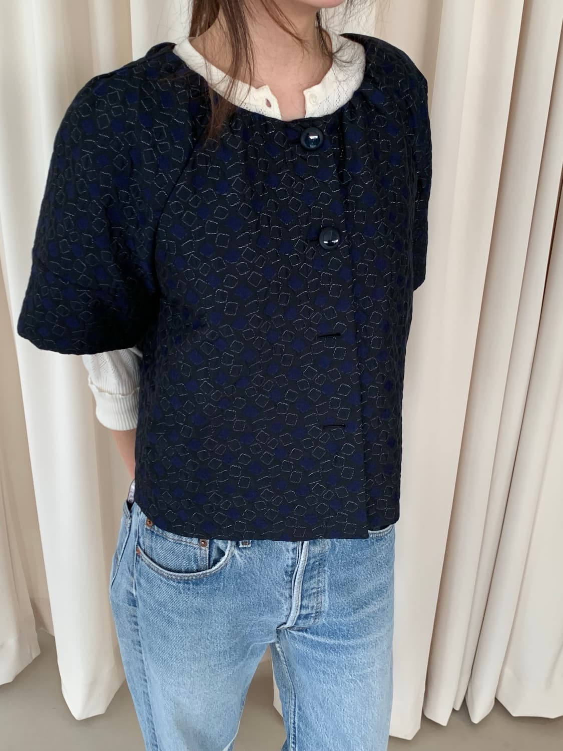 00's "Armani Collezioni" Crop Jacket 상품이미지4