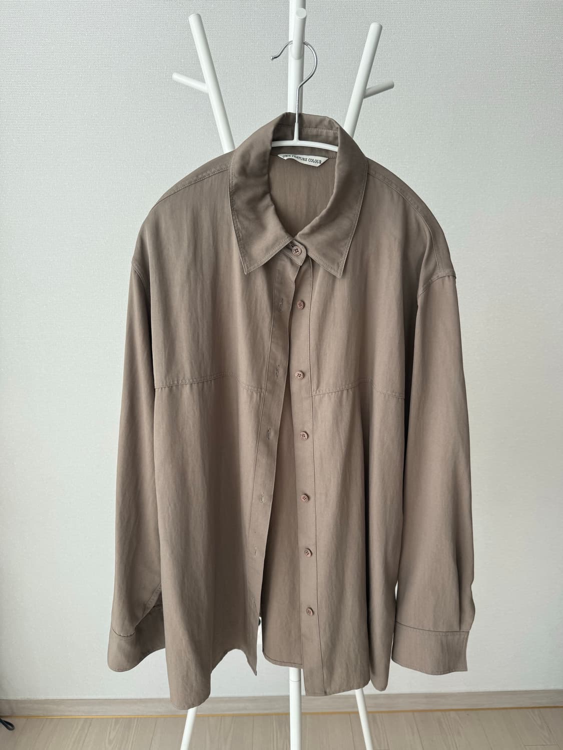 OWNFEATURECOLOUR 루즈핏 셔츠 브라운 상품이미지1