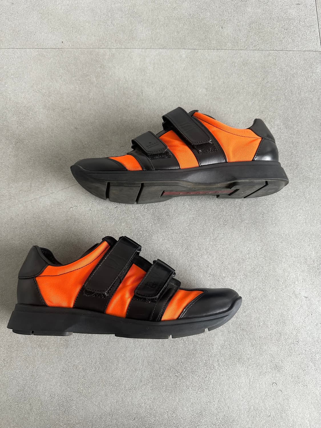 구찌 2000s 오렌지 벨크로 테크 스니커즈 상품이미지4