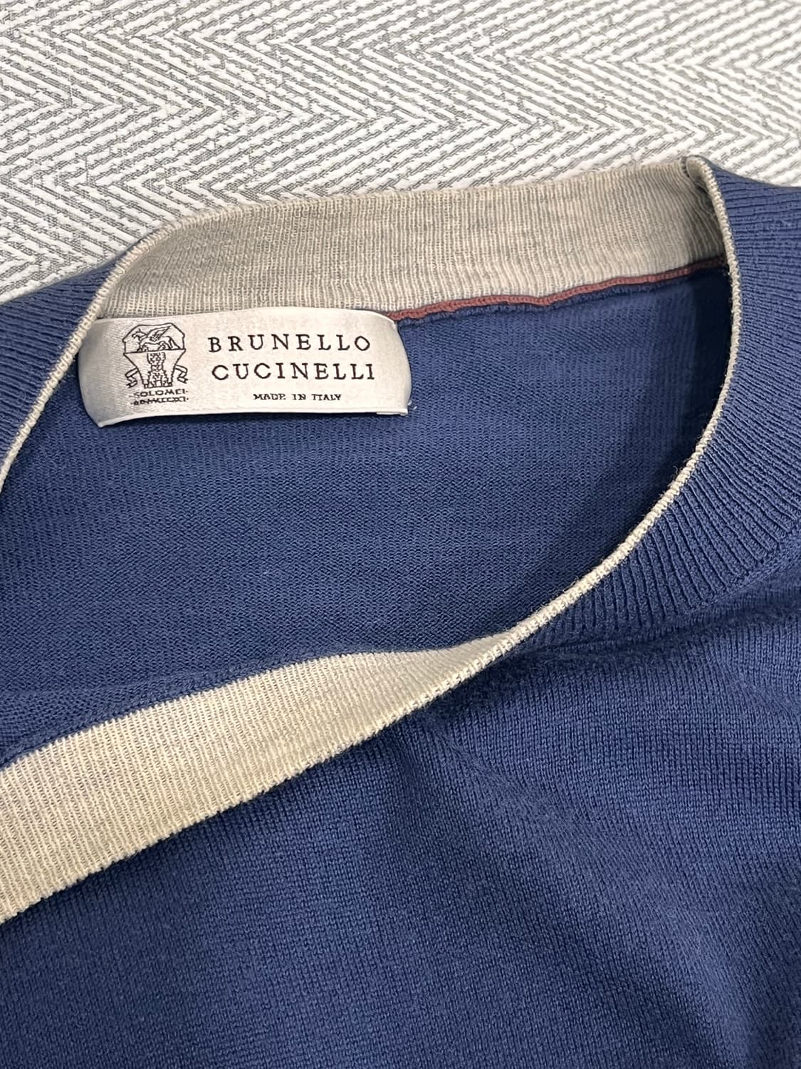 브루넬로쿠치넬리 네이비 니트 95-100 (50사이즈) 상품이미지9