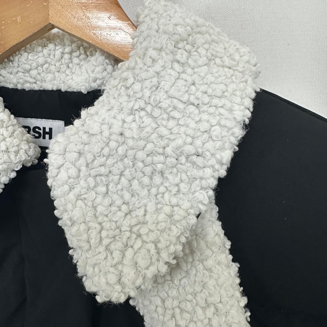 키르시 여자 크롭 패딩 오리털 검정 1 (44-55추천)  상품이미지5