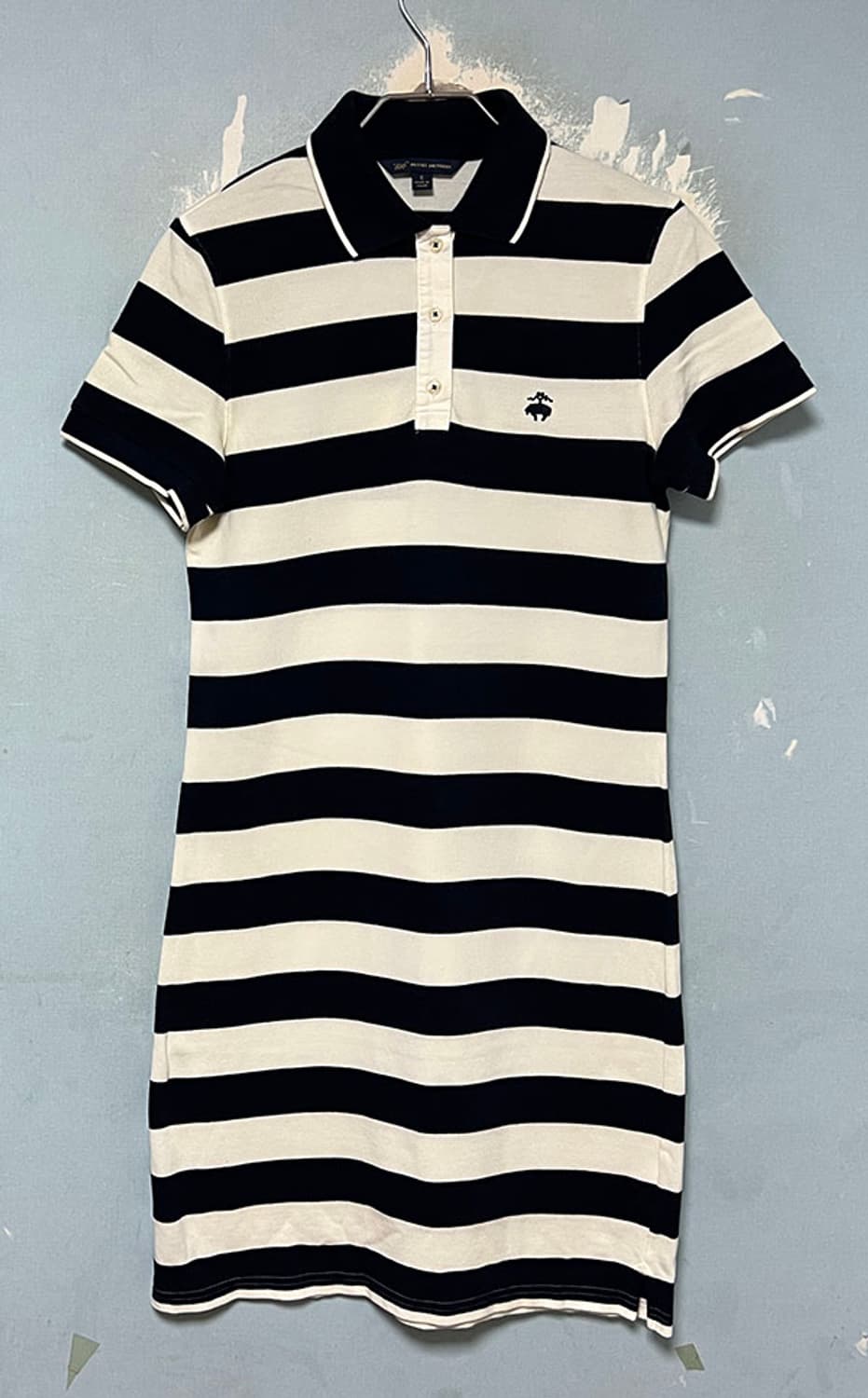 브룩스브라더스 여자 스트라이프 반팔 카라 피케 원피스 XS 85 44 상품이미지1
