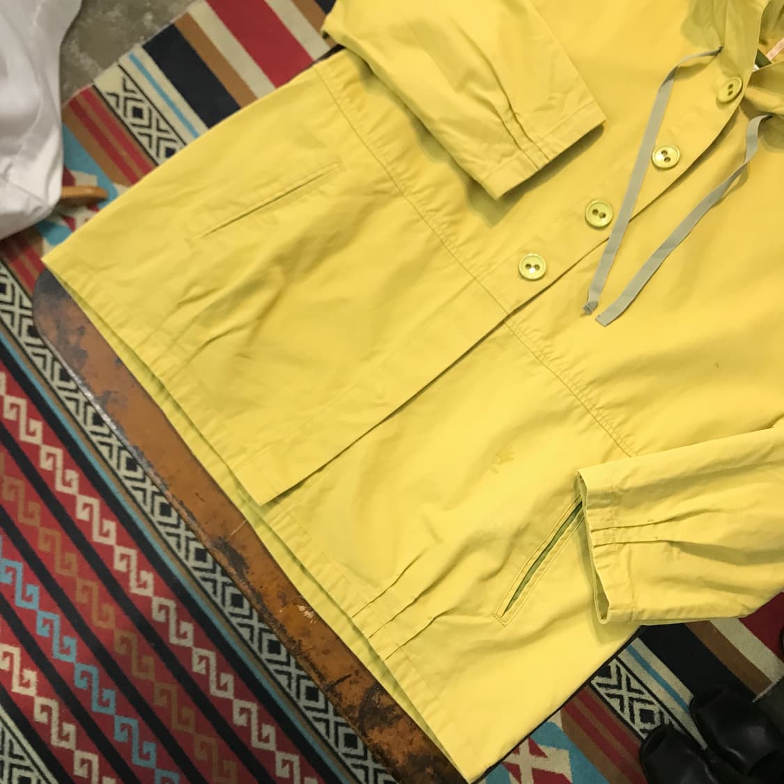 Japan vtg 일본 빈티지 베이지 후드 마운틴 자켓 여성 55 사이즈 상품이미지3