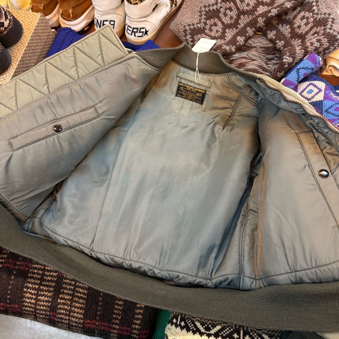 버즈 릭슨 울파일 US AIR FORCE 복각 MA1 상품이미지7