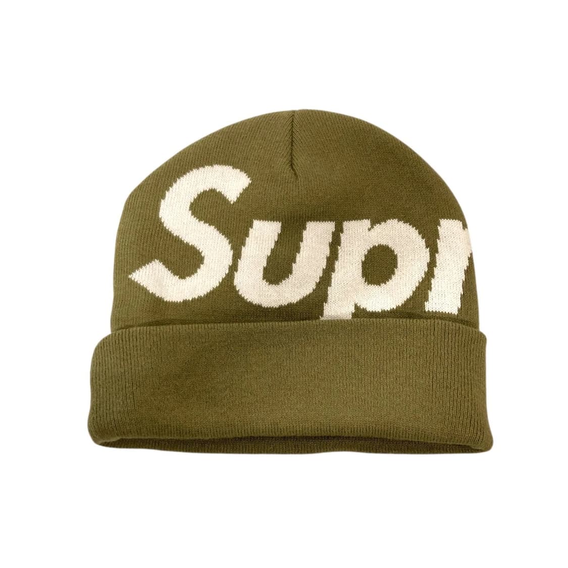 Supreme Big Logo Beanie Light Olive - 24 상품이미지1