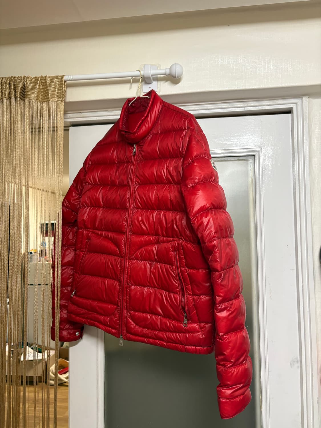 몽클레어 버건디 바이커 패딩 상품이미지1