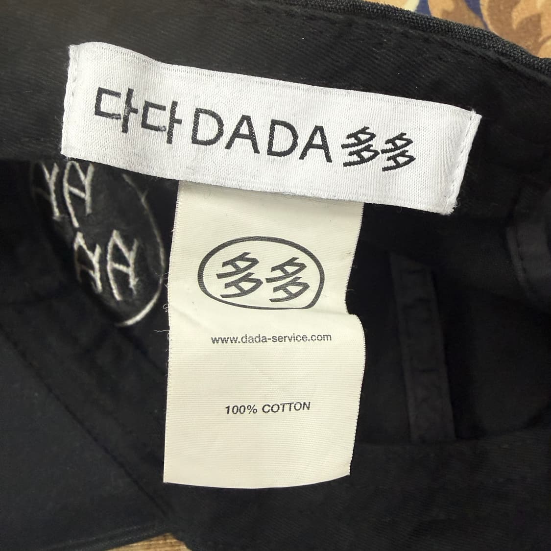 다다이즘 DADAISM 로고 볼캡(블랙,검흰) 상품이미지6