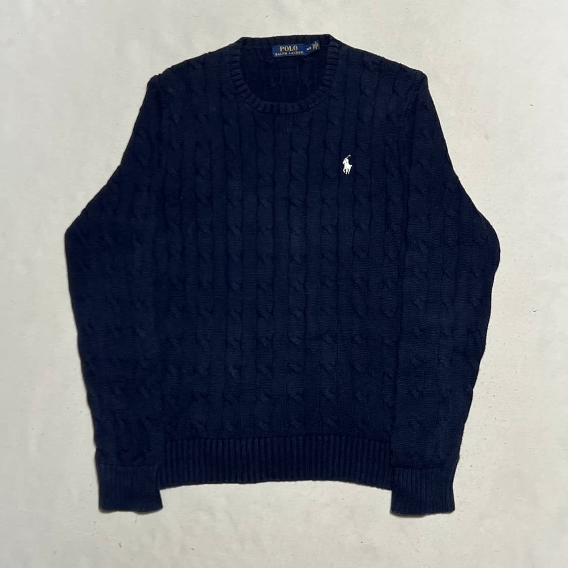 M 폴로랄프로렌 네이비 케이블 니트 상품이미지2