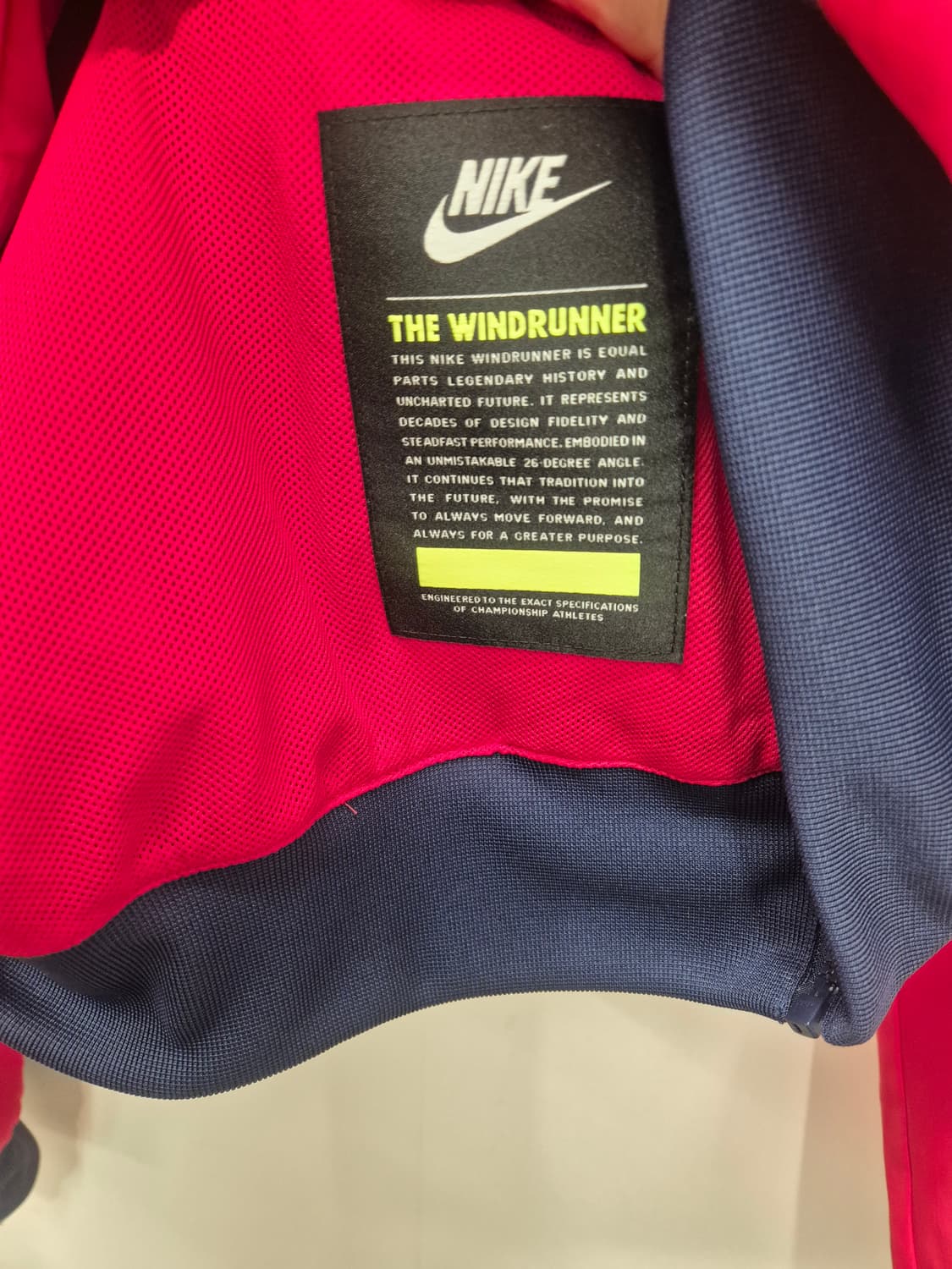 나이키 윈드러너 바람막이 M 레드/네이비
 상품이미지5