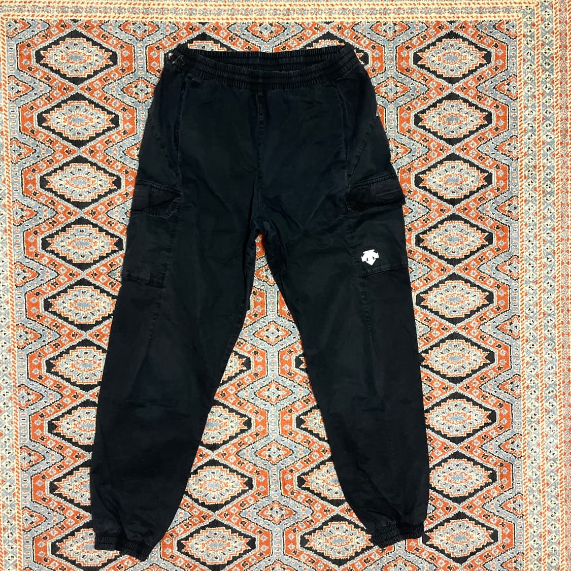 데상트 블랙 밴딩 조거팬츠 여성S 상품이미지1