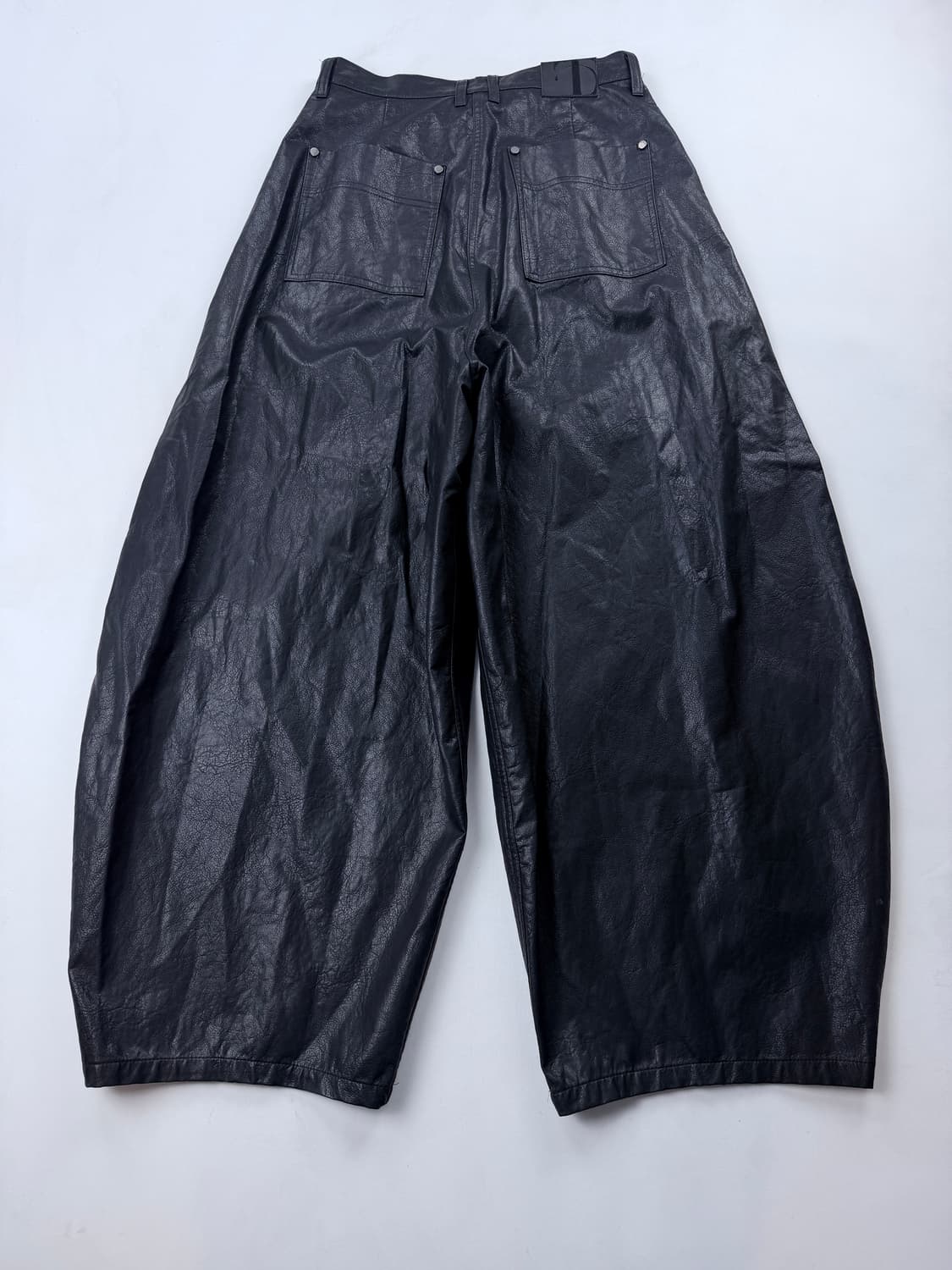 트리밍버드 Front Yoke Leather Pants [ Black ] 상품이미지6