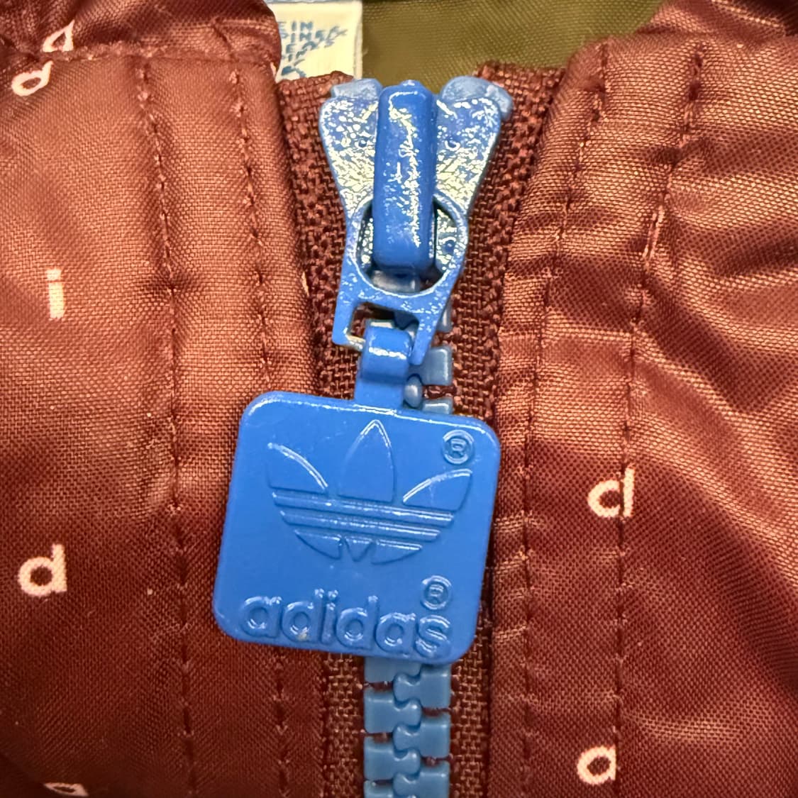 [정품/95] 아디다스 후드 바람막이 점퍼 버건디 b19 상품이미지7