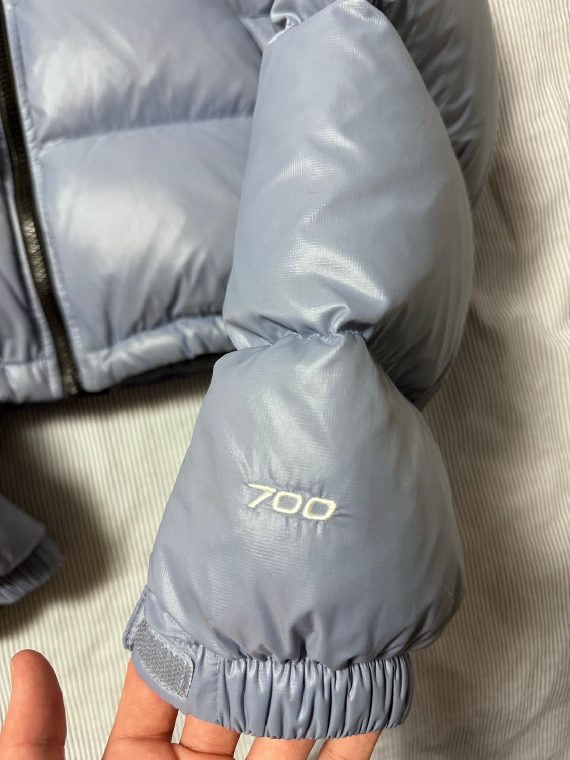 W 노스페이스 눕시 숏 자켓 포크 블루  상품이미지8