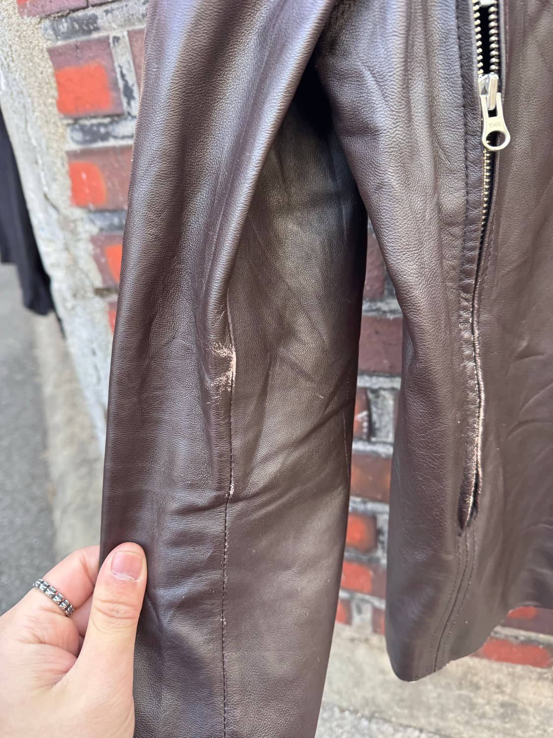 레이지블루 투웨이 램스킨 라이더 가죽자켓  상품이미지6