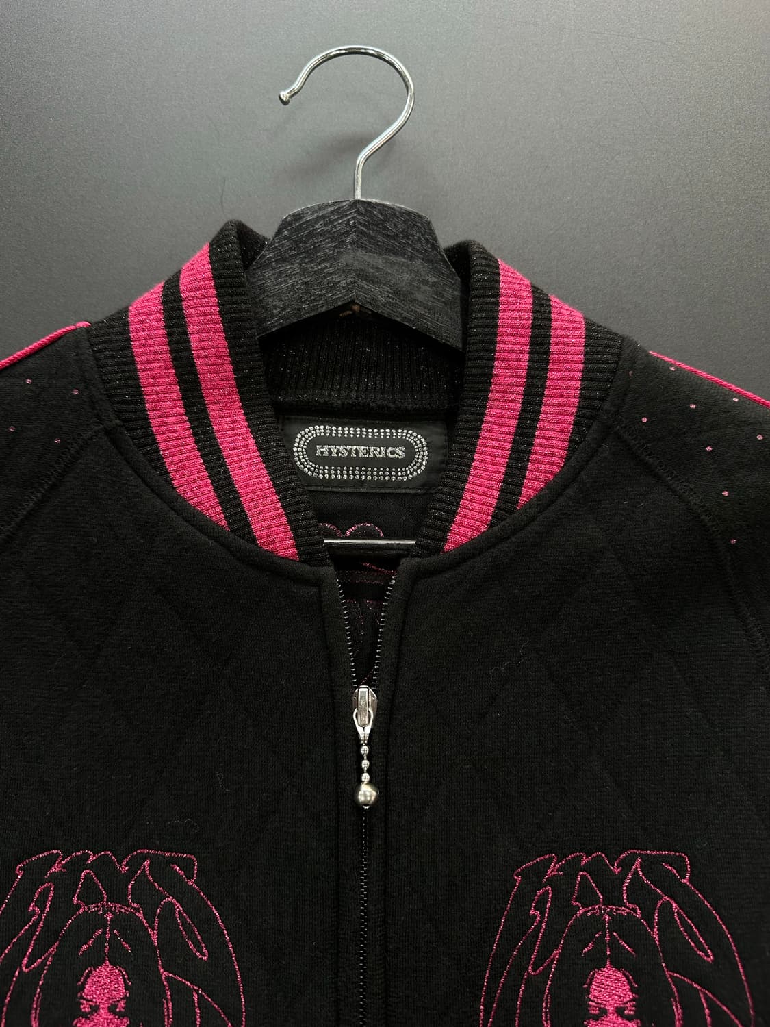 히스테릭글래머 핑크도트 히스걸 퀼팅 바시티자켓 상품이미지8
