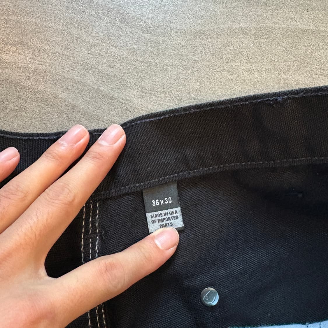 칼하트 정품 블랙 더블니 팬츠 바지 상품이미지5