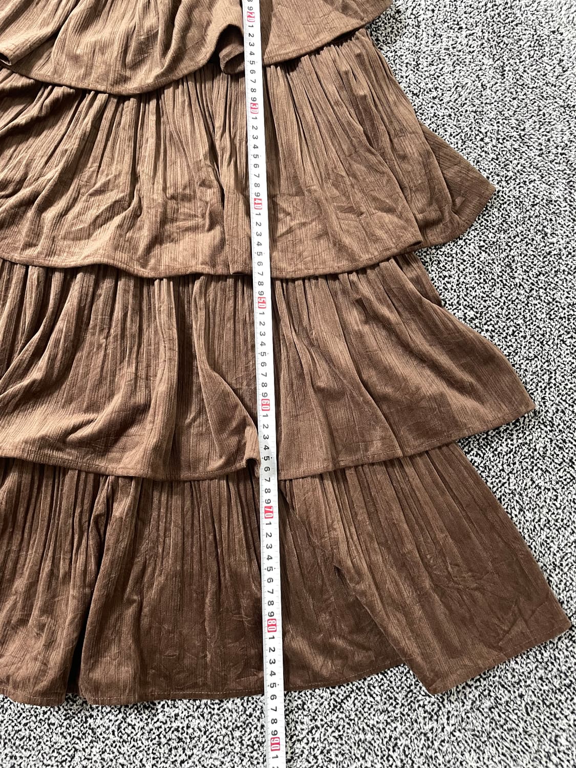 vinteちきゅ. MENIDIAM 캉캉 러플 롱 스커트 모리걸 상품이미지6