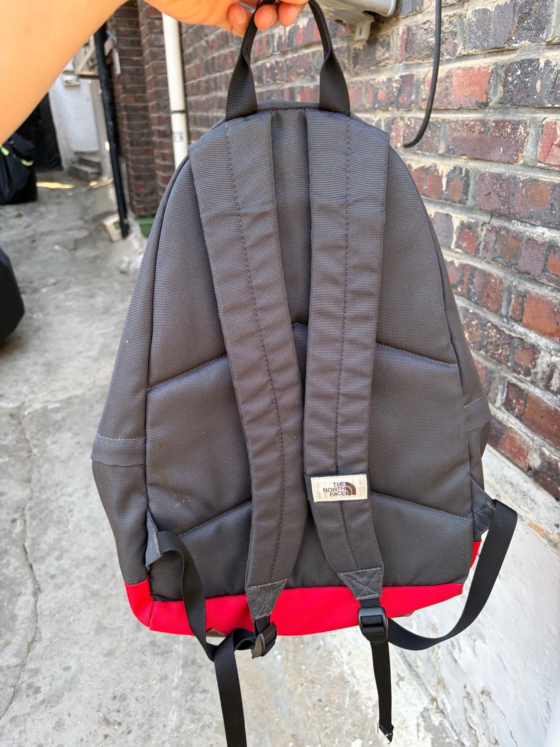 The North face 그레이 레드 데이팩 상품이미지2
