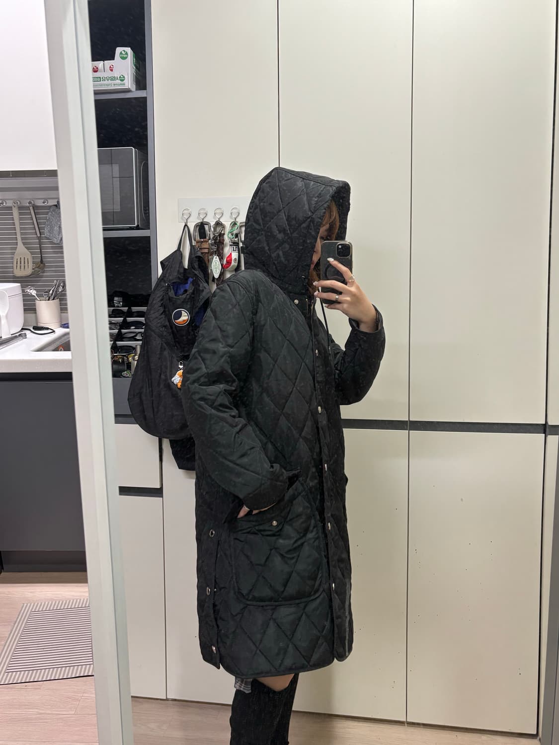 버버리 퀄팅 자켓 uk10 상품이미지3