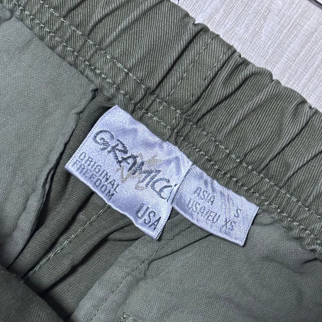 그라미치 카키 카고바지 상품이미지3