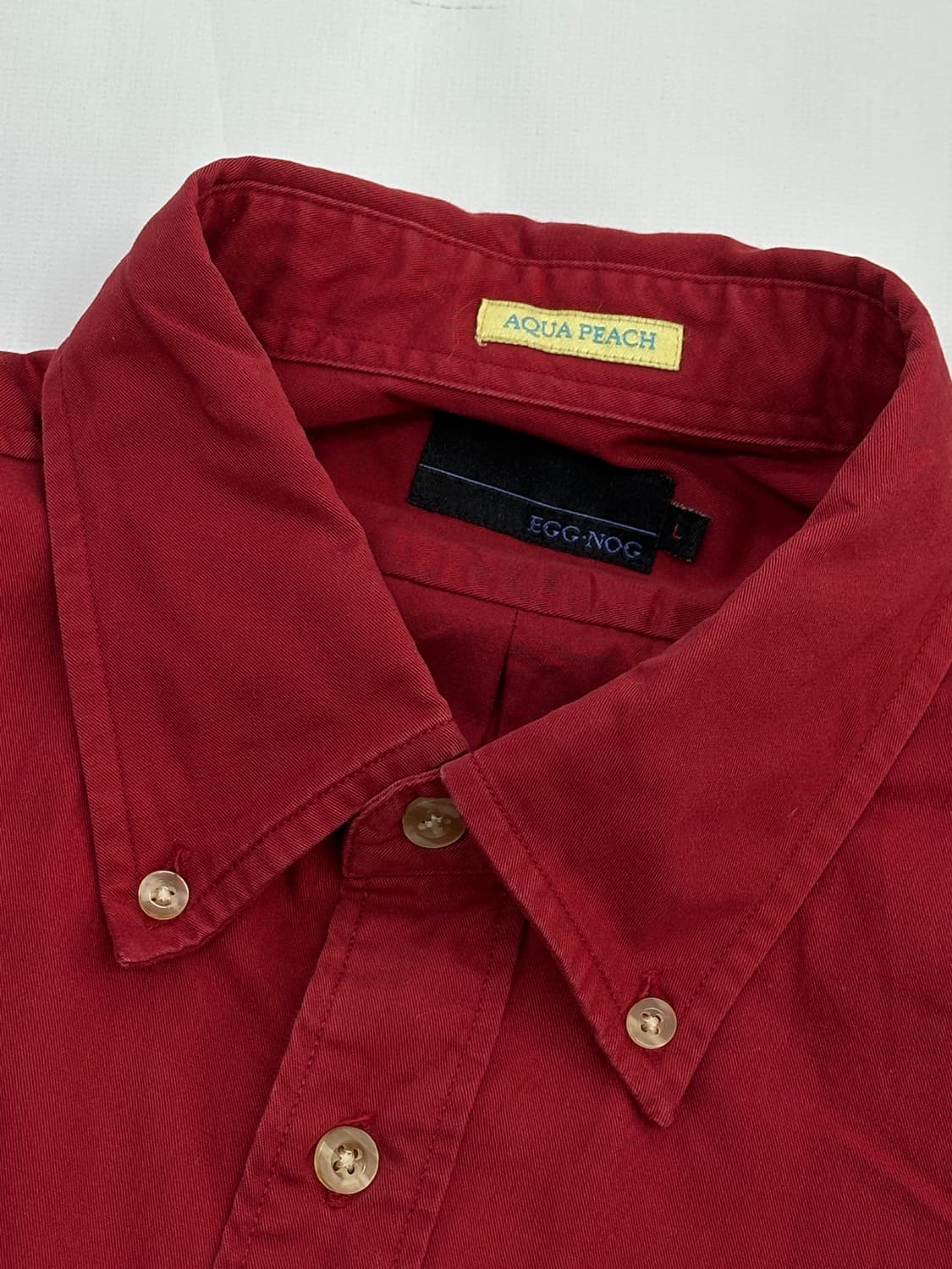 EGG NOG 재팬 빈티지 레드 카라 셔츠 아메카지 스트릿  상품이미지4