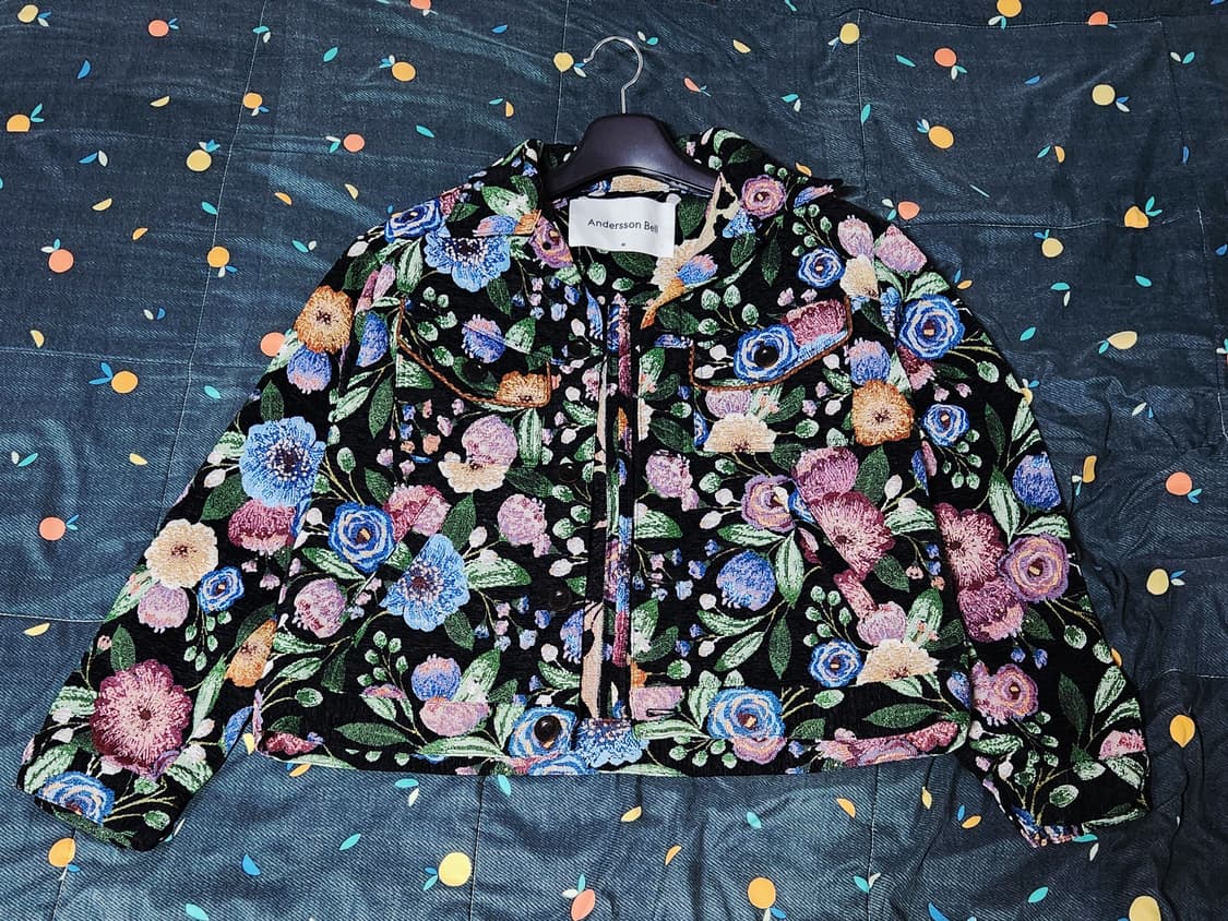 앤더슨벨 플로버 자카드 트러커 자켓(M) 상품이미지1